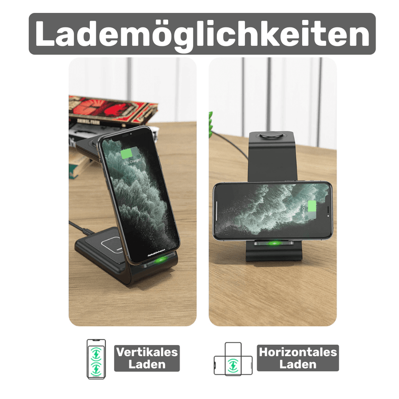 Free4u - 3 in 1 kabelloses Laden - trendz24.de