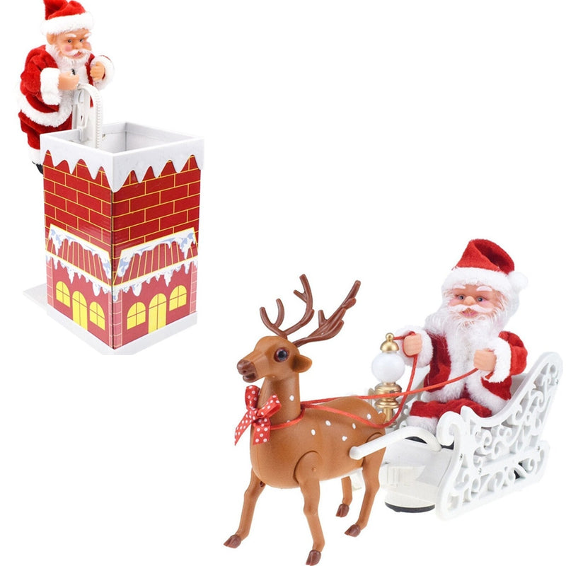 Moving Rentier Santa - Funny XMAS Sound mit Rudolf und Santa - trendz24.de